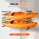 Basketball & Basketball Accessories: VEVOR Wall Kayak Storage Rack, 4-Capacity Wall Mounted Kayak Holders for Kayak Canoe Paddle Board, Kayak Storage Hooks with Adjustable Padded Arms, 181.6 KG Load Kayak Hanger for Indoor Outdoor Garage