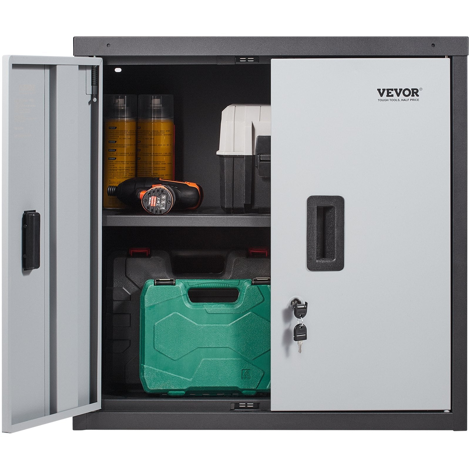 Bathroom Cabinets, Cupboards & Storage: VEVOR Foldable Wall Cabinet Garage Cabinet Wall Mounted 26