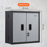 Bathroom Cabinets, Cupboards & Storage: VEVOR Foldable Wall Cabinet Garage Cabinet Wall Mounted 26