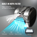 Toilet & Bidet Accessories: VEVOR Heavy Duty Commercial Hand Dryer, 1800W Automatic High Speed Stainless Steel Warm Wind Hand Blower, 220V-240V Plug In/Hardwired Two Power Options, Compliant for Industry Business Restrooms