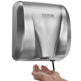 Toilet & Bidet Accessories: VEVOR Heavy Duty Commercial Hand Dryer, 1800W Automatic High Speed Stainless Steel Warm Wind Hand Blower, 220V-240V Plug In/Hardwired Two Power Options, Compliant for Industry Business Restrooms