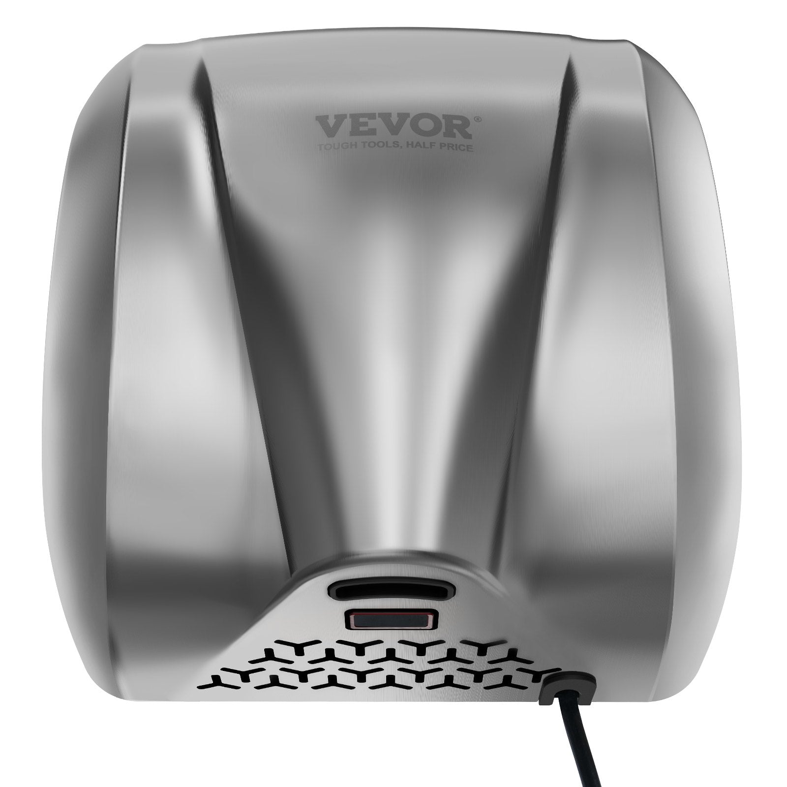 Toilet & Bidet Accessories: VEVOR Heavy Duty Commercial Hand Dryer, 1800W Automatic High Speed Stainless Steel Warm Wind Hand Blower, 220V-240V Plug In/Hardwired Two Power Options, Compliant for Industry Business Restrooms