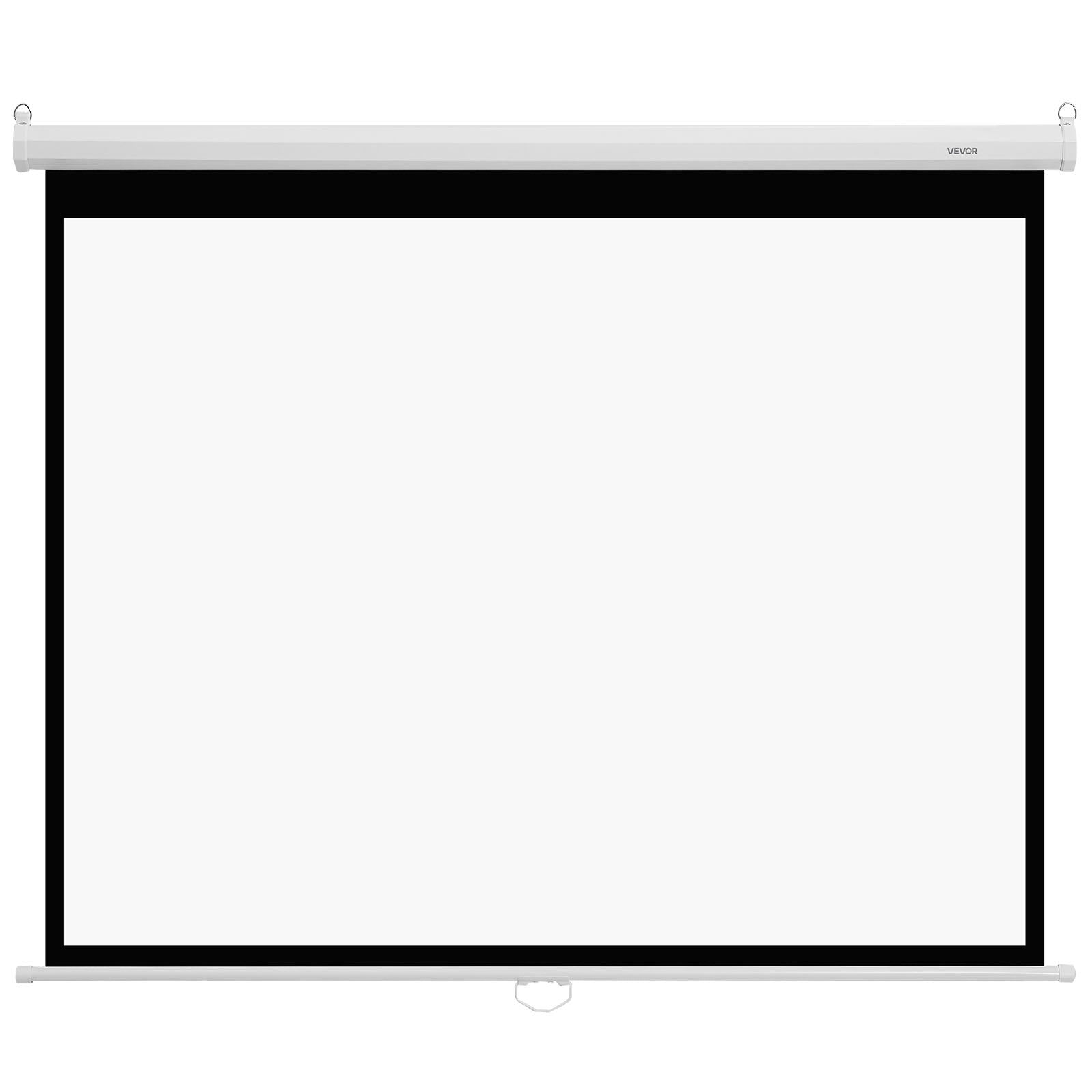 Manual Projector Screen, 1829 mm 4:3 4K 1080 HD Retractable Pull Down Projector Screen, Wall Mounted Movie Projection with Pull Rope, Portable Display Projectoin for Family Home Office Theater