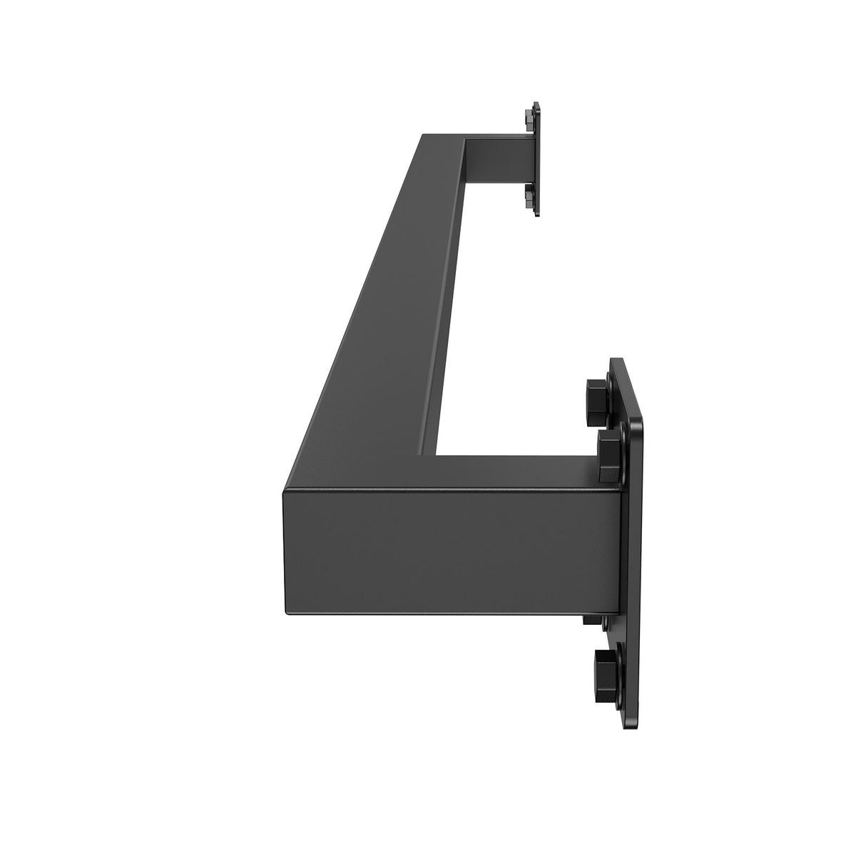 Wall Mounted Stair Handrail, 910mm Black Iron Staircase Handrail Indoor, 113kg Load Capacity, Industrial Railing Hand Rail for Steps,  Square Tube for Loft Porch Deck, 2 Sections