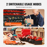 Basketball & Basketball Accessories: VEVOR Wall Mounted Storage Bins, 48-Bin Parts Rack Organizer Garage Plastic Shop Tool with Wall Panels, Tool Organizer for Nuts, Bolts, Screws, Nails, Beads, Buttons, Other Small Parts, Black and Red
