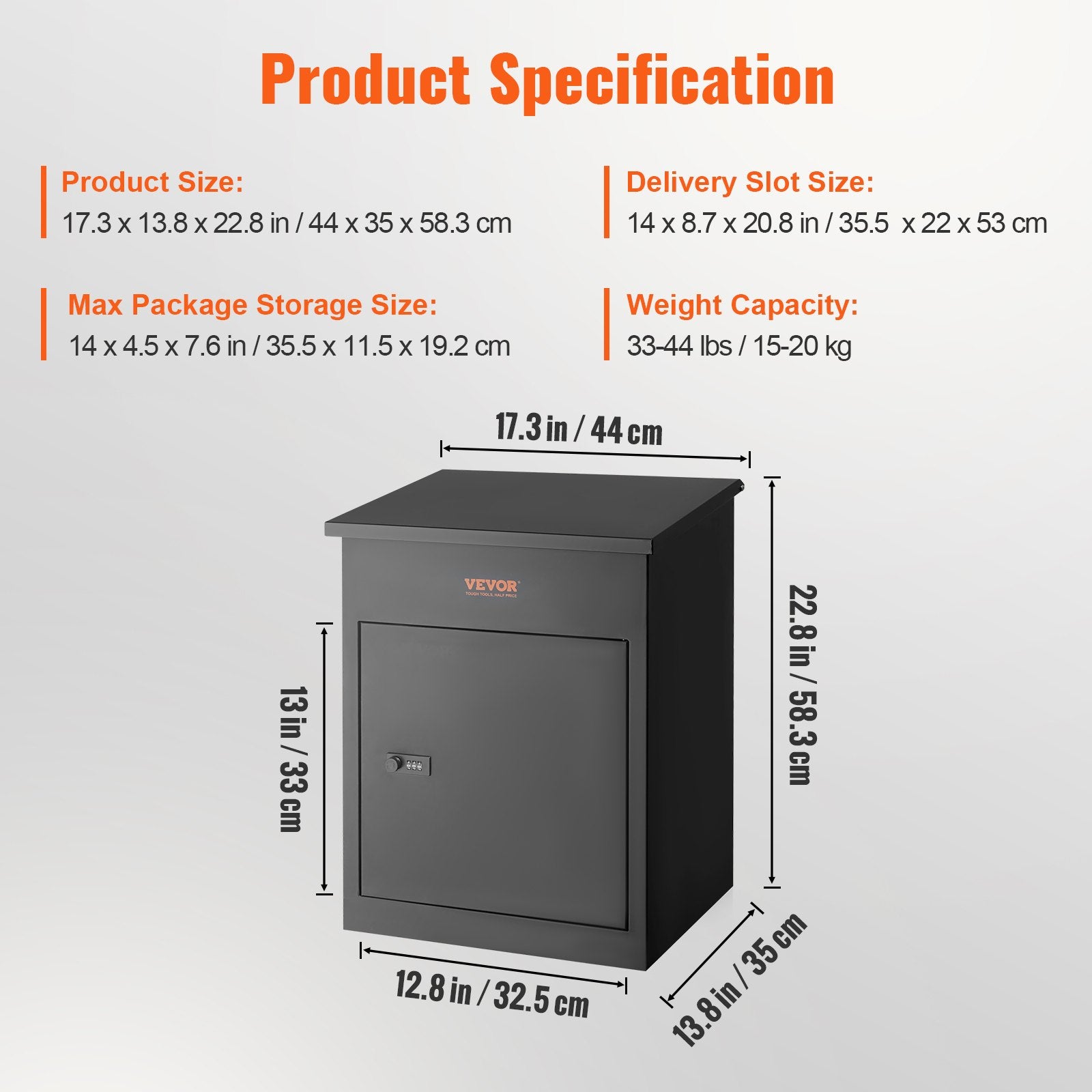 Fuel & Exhaust: VEVOR Mailboxes for Outside 17.3
