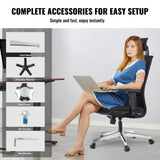 Office & Desk Chairs: VEVOR Office Chair Base Replacement, 710 mm 1134 kg Static Load Capacity, Heavy Duty Universal Computer Desk Chair Stool Base Part with Reinforced Metal Legs, Desk Chair Base Replacement Parts, Silver