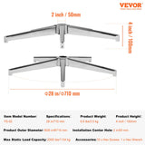Office & Desk Chairs: VEVOR Office Chair Base Replacement, 710 mm 1134 kg Static Load Capacity, Heavy Duty Universal Computer Desk Chair Stool Base Part with Reinforced Metal Legs, Desk Chair Base Replacement Parts, Silver