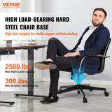 Office & Desk Chairs: VEVOR Office Chair Base Replacement, 710 mm, 1134 kg Static Load Capacity, Heavy Duty Universal Computer Desk Chair Stool Base Part with Reinforced Metal Legs, Desk Chair Base Replacement Parts, Black