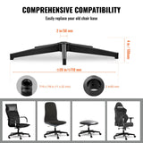 Office & Desk Chairs: VEVOR Office Chair Base Replacement, 710 mm, 1134 kg Static Load Capacity, Heavy Duty Universal Computer Desk Chair Stool Base Part with Reinforced Metal Legs, Desk Chair Base Replacement Parts, Black