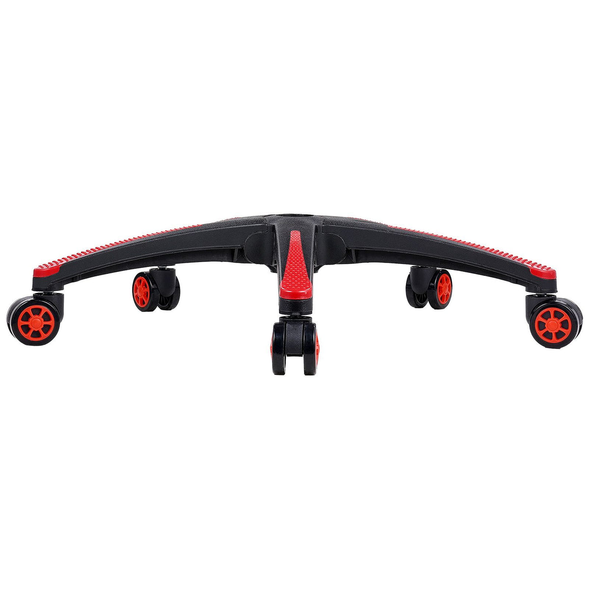 Office Chair Base Replacement, 710 mm, 1134 kg Static Load, Heavy Duty Universal Computer Desk Chair Stool Base Part with 5 Casters and Reinforced Legs, Desk Chair Base Replacement, Black + Red