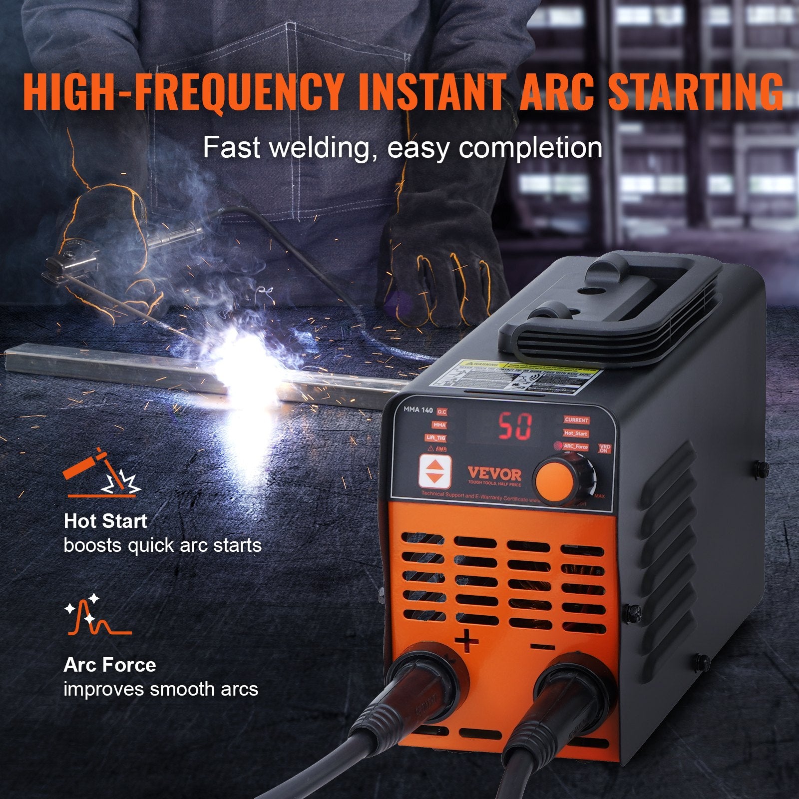 Fountain & Ponds Accessories: VEVOR ARC Stick Welder 220V 140A Stick/Lift TIG 2-in-1 Welding Machine Hot Start