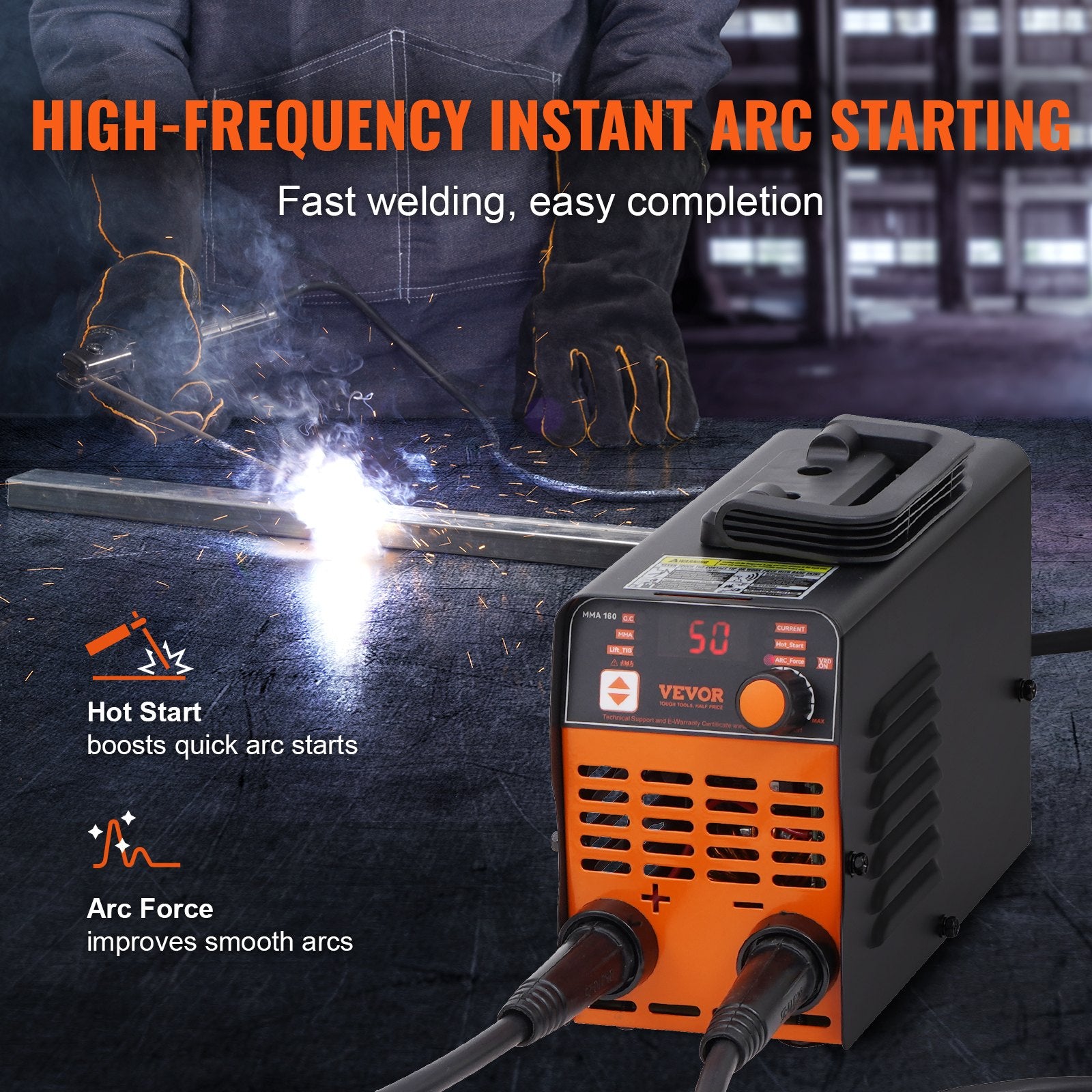 Fountain & Ponds Accessories: VEVOR ARC Stick Welder 220V 120A 2-in-1 Lift TIG Welding Machine Hot Start