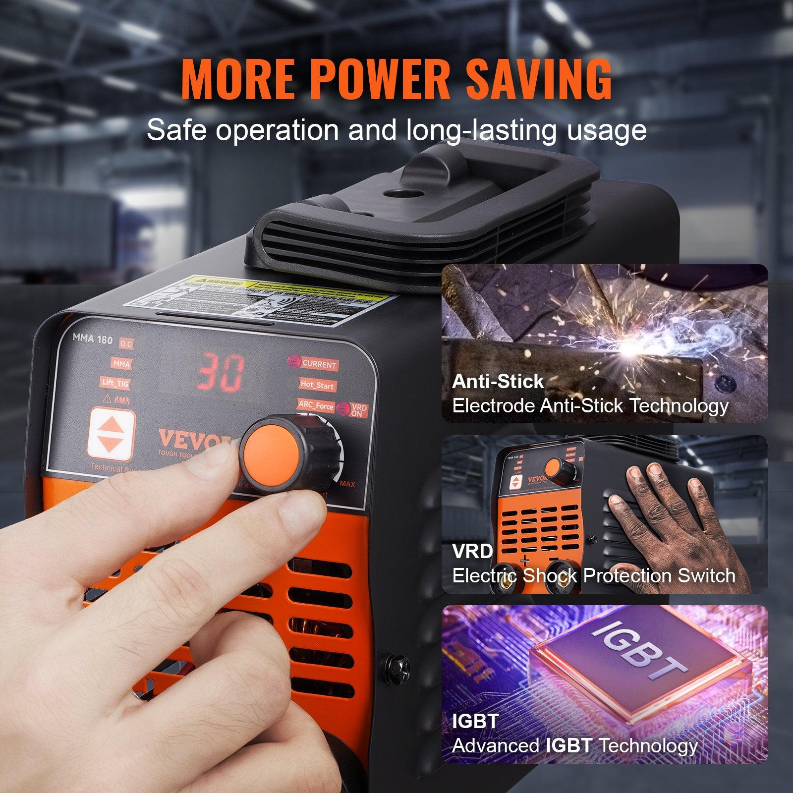 Fountain & Ponds Accessories: VEVOR ARC Stick Welder 220V 120A 2-in-1 Lift TIG Welding Machine Hot Start