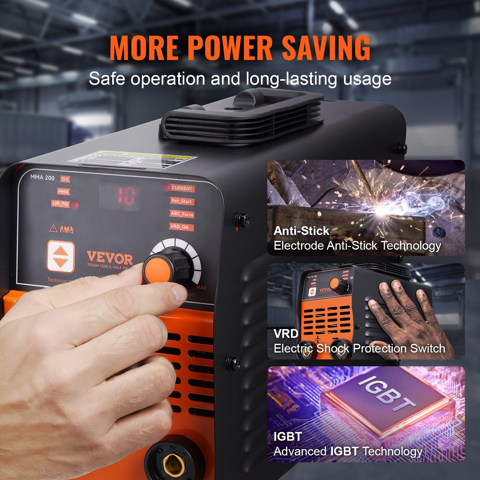 Fountain & Ponds Accessories: VEVOR ARC Stick Welder 220V 160A 2in1 Lift TIG Welding Machine Hot Start