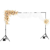 Camera Accessories: VEVOR Backdrop Stand, 198 x 300 cm Adjustable Photo Backdrop Stand Kit, Portable Background Backdrop Stand with 5 Crossbars, Heavy Duty Projector Screen Stand, for Wedding, Photo Video Studio & Party