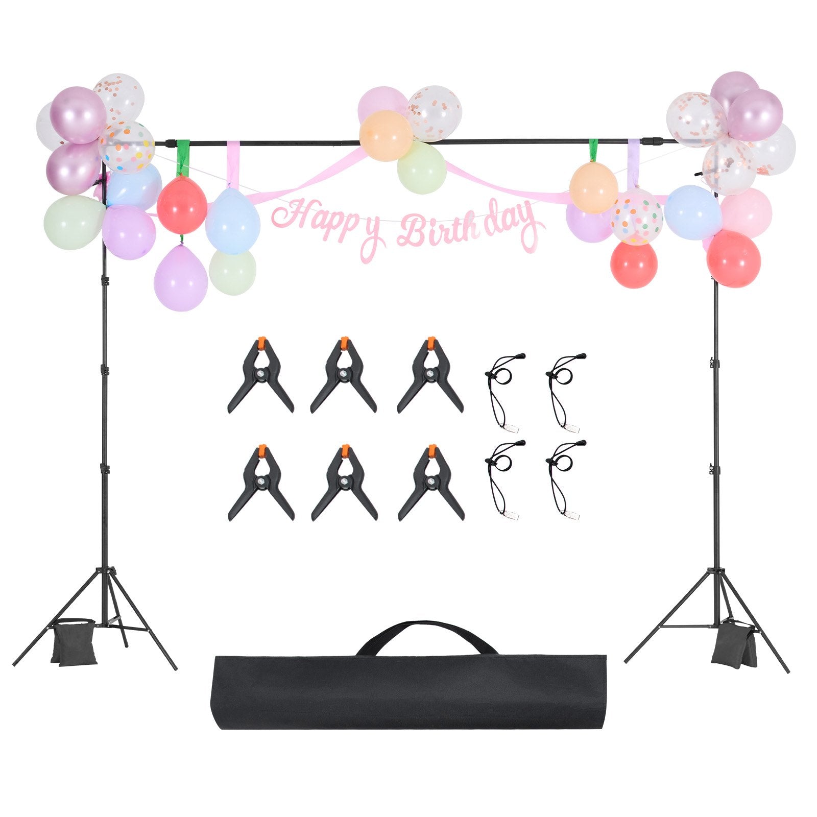 Camera Accessories: VEVOR Backdrop Stand Background Stand Kit with 2 Tripod for Party & Photo Studio