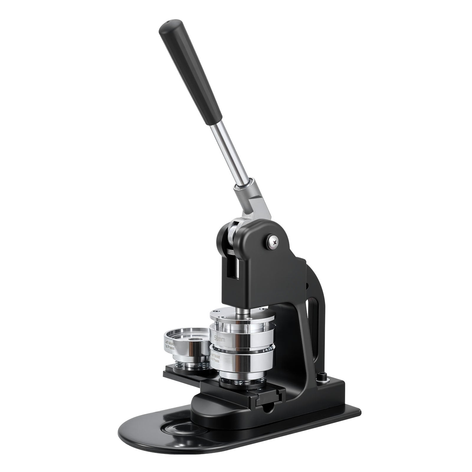 Fishing Tackle: VEVOR Button Maker Machine, 58 mm, Pin Maker Machine with 500pcs Button Parts, Circle Cutter, Hex Wrenches and Magic Book, Ergonomic Handle, for DIY Badges, Personalized Pins and Key Chains, Black