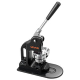 Fishing Tackle: VEVOR Button Maker Machine, 58 mm, Pin Maker Machine with 500pcs Button Parts, Circle Cutter, Hex Wrenches and Magic Book, Ergonomic Handle, for DIY Badges, Personalized Pins and Key Chains, Black