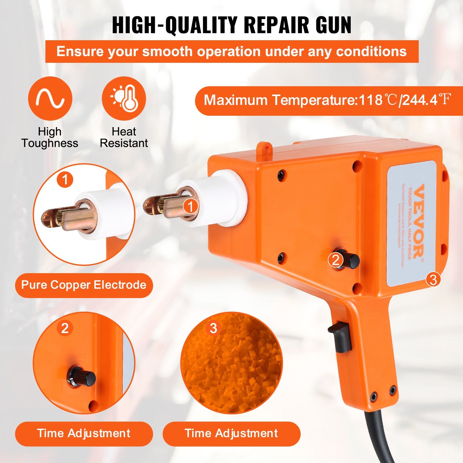 Wedding Favours: VEVOR Stud Welder Kit, 5500 Stud Welder Dent Repair Kit, 800VA Spot Welder Stud Kit, Stud Gun Dent Puller Kit with Complete Accessories, Dent Welder Repair for Auto Body Repairing