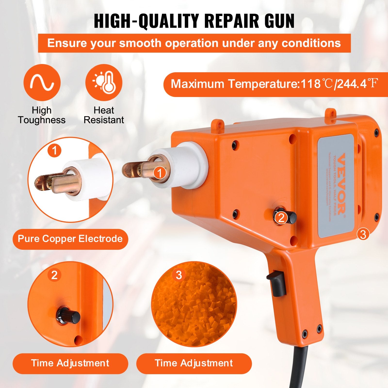 Wedding Favours: VEVOR Stud Welder Kit, 1600A Stud Welder Dent Repair Kit, 800VA Spot Welder Stud, 220V Stud Gun Dent Puller Kit with Complete Accessories, Dent Welder Repair for Auto Body Repairing