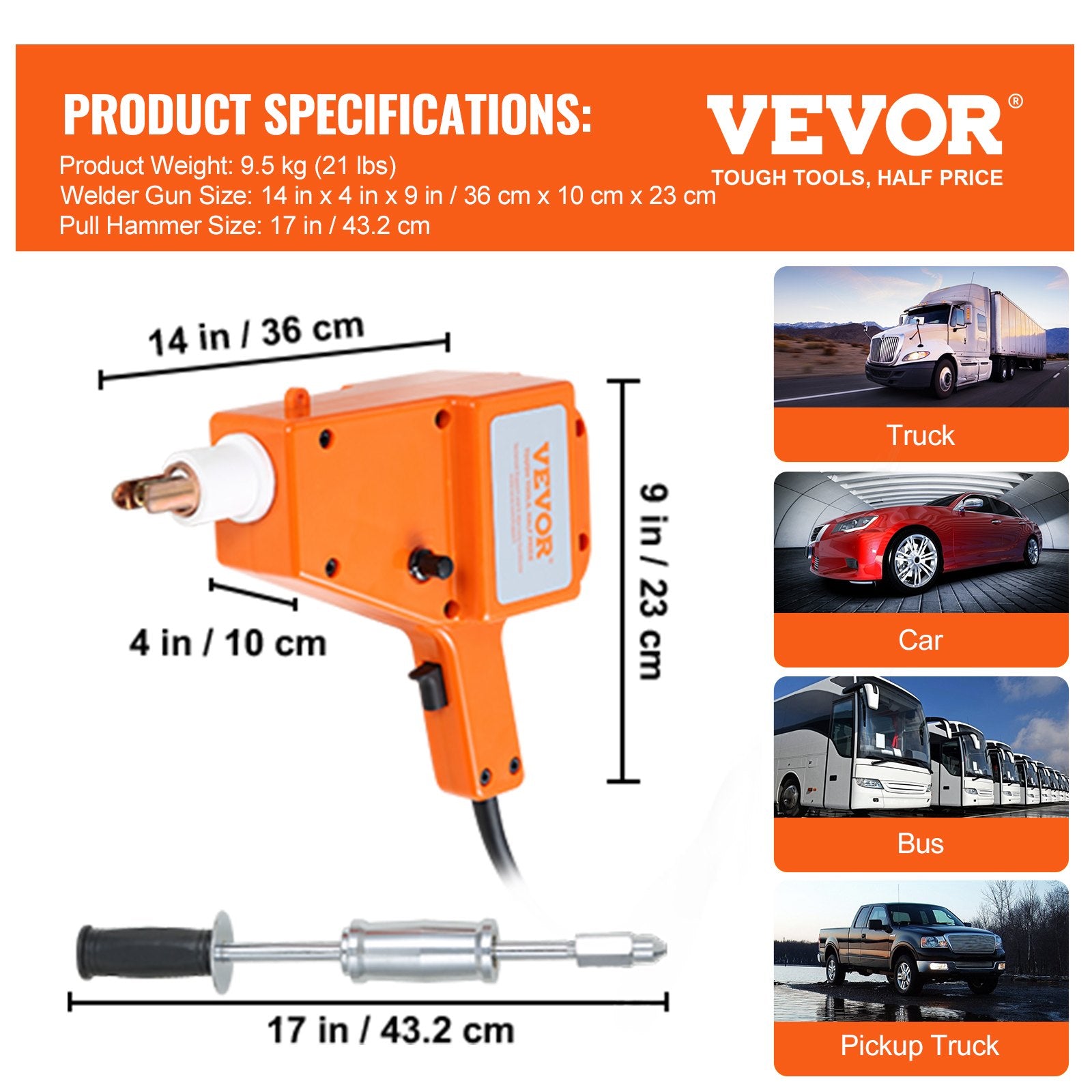 Wedding Favours: VEVOR Stud Welder Kit, 1600A Stud Welder Dent Repair Kit, 800VA Spot Welder Stud, 220V Stud Gun Dent Puller Kit with Complete Accessories, Dent Welder Repair for Auto Body Repairing