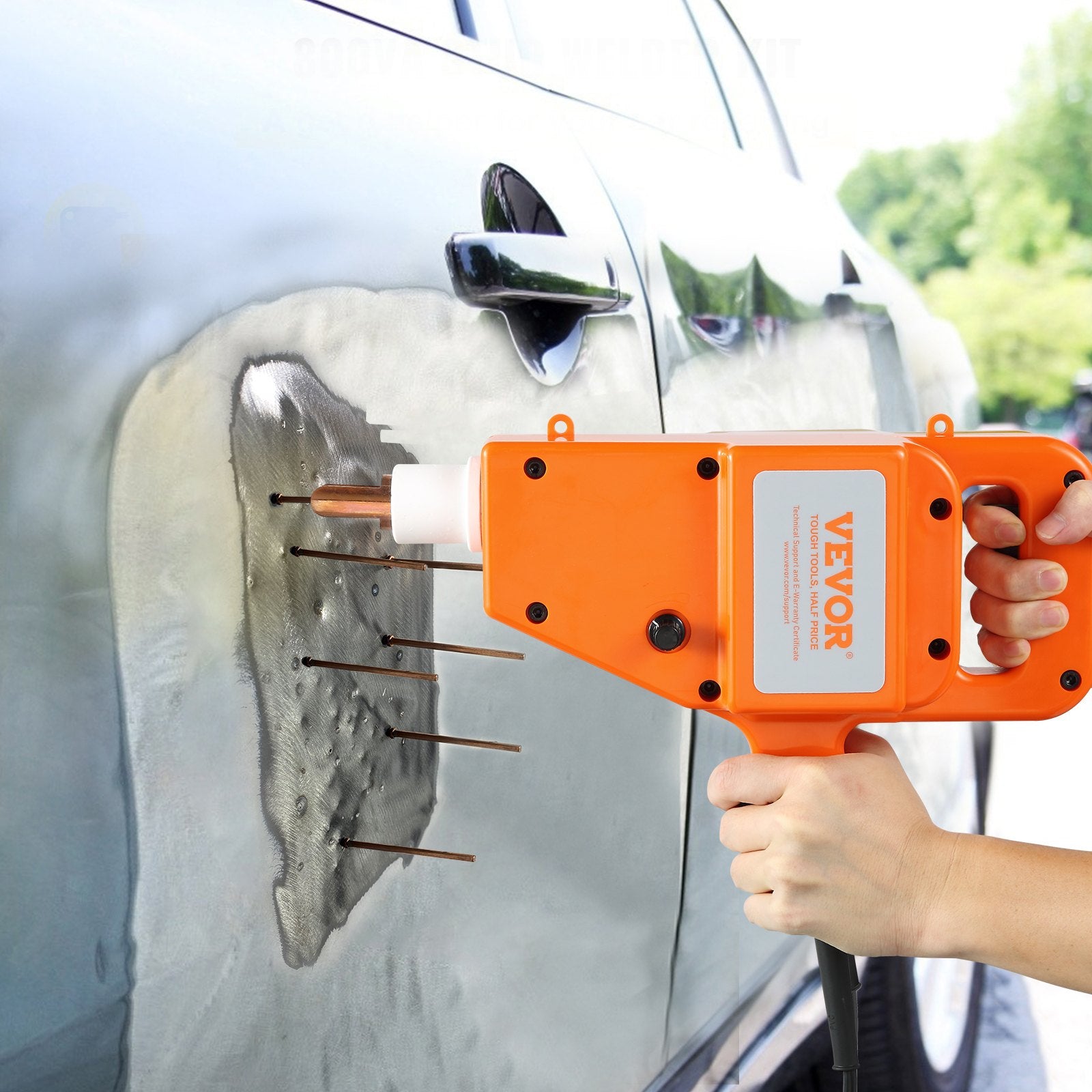 Wedding Favours: VEVOR Stud Welder Kit, 1600A Stud Welder Dent Repair Kit, 800VA Spot Welder Stud, 220V Stud Gun Dent Puller Kit with Complete Accessories, Dent Welder Repair for Auto Body Repairing