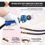 Automotive Repair & Speciality Tools: VEVOR 12FT Semi Truck Air Lines Kit with 2PCS Glad Hands, 3-in-1 Air Hoses & 7 Way ABS Electric Power Line, with 2PCS Gladhand Handles, 4PCS Seals and Tender Spring Kit for Semi Truck Trailer Tractor