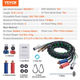 Automotive Repair & Speciality Tools: VEVOR 12FT Semi Truck Air Lines Kit with 2PCS Glad Hands, 3-in-1 Air Hoses & 7 Way ABS Electric Power Line, with 2PCS Gladhand Handles, 4PCS Seals and Tender Spring Kit for Semi Truck Trailer Tractor