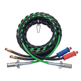 Automotive Repair & Speciality Tools: VEVOR 15FT Semi Truck Air Lines Kit, 3-in-1 Air Hoses & ABS Power Line for Semi Truck Trailer Tractor, 7-Way Plug Electrical Cord Cable and Rubber Air Lines Hose Assembly Kit with Hook & Teflon Tape
