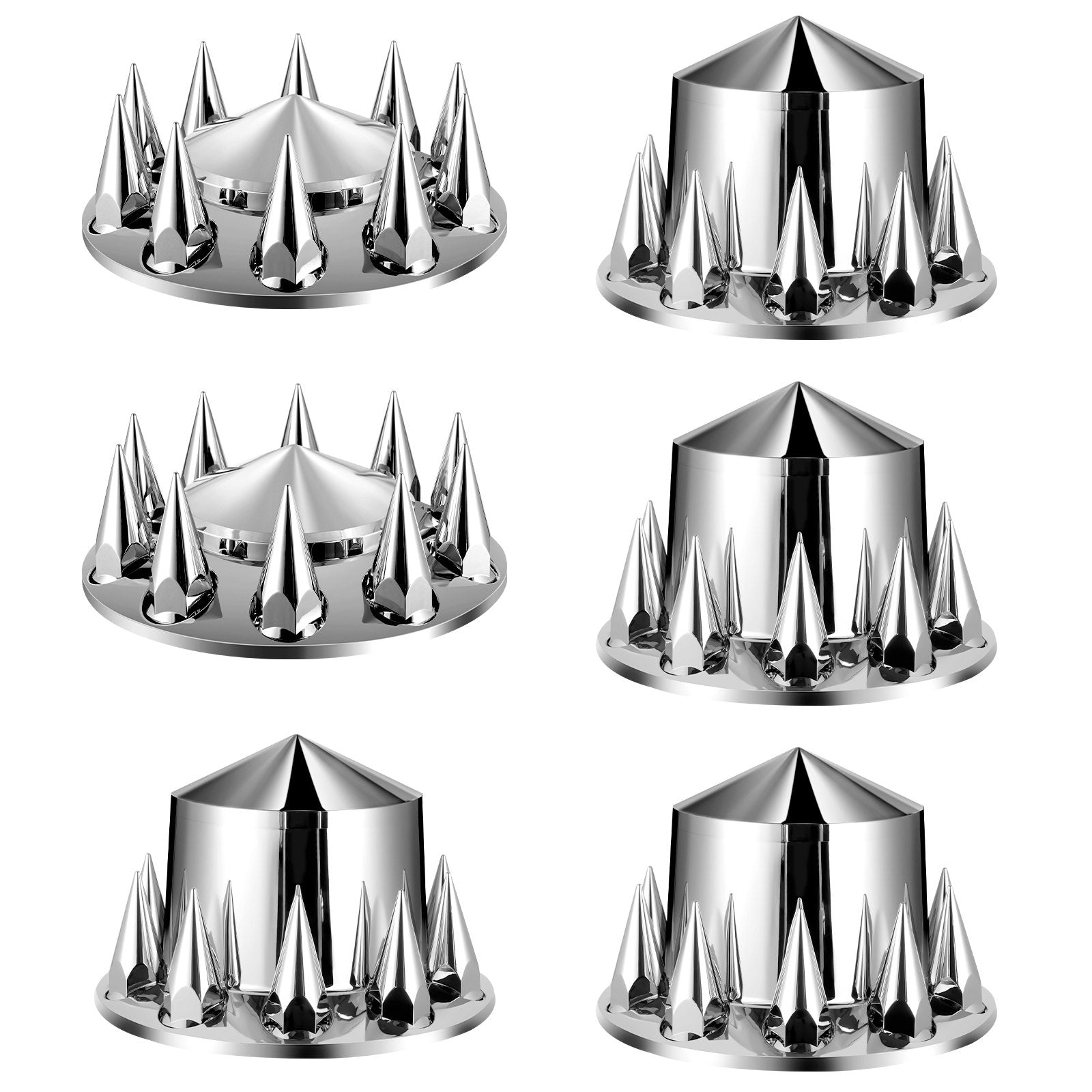Automotive Decor: VEVOR Rear&Front Axle Cover Combo Kit ABS Lug Nut Covers with Nut Cover Tools