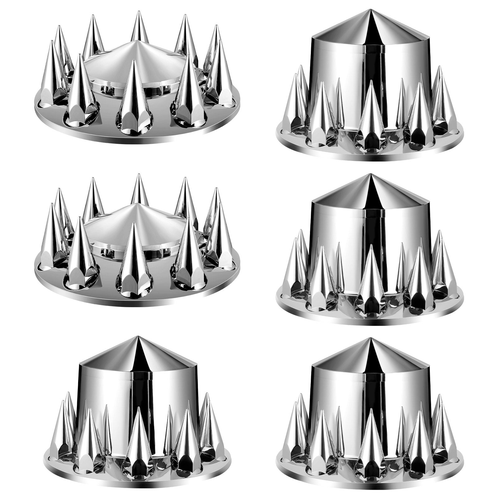 Automotive Decor: VEVOR Rear&Front Axle Cover Combo Kit ABS Lug Nut Covers with Nut Cover Tools