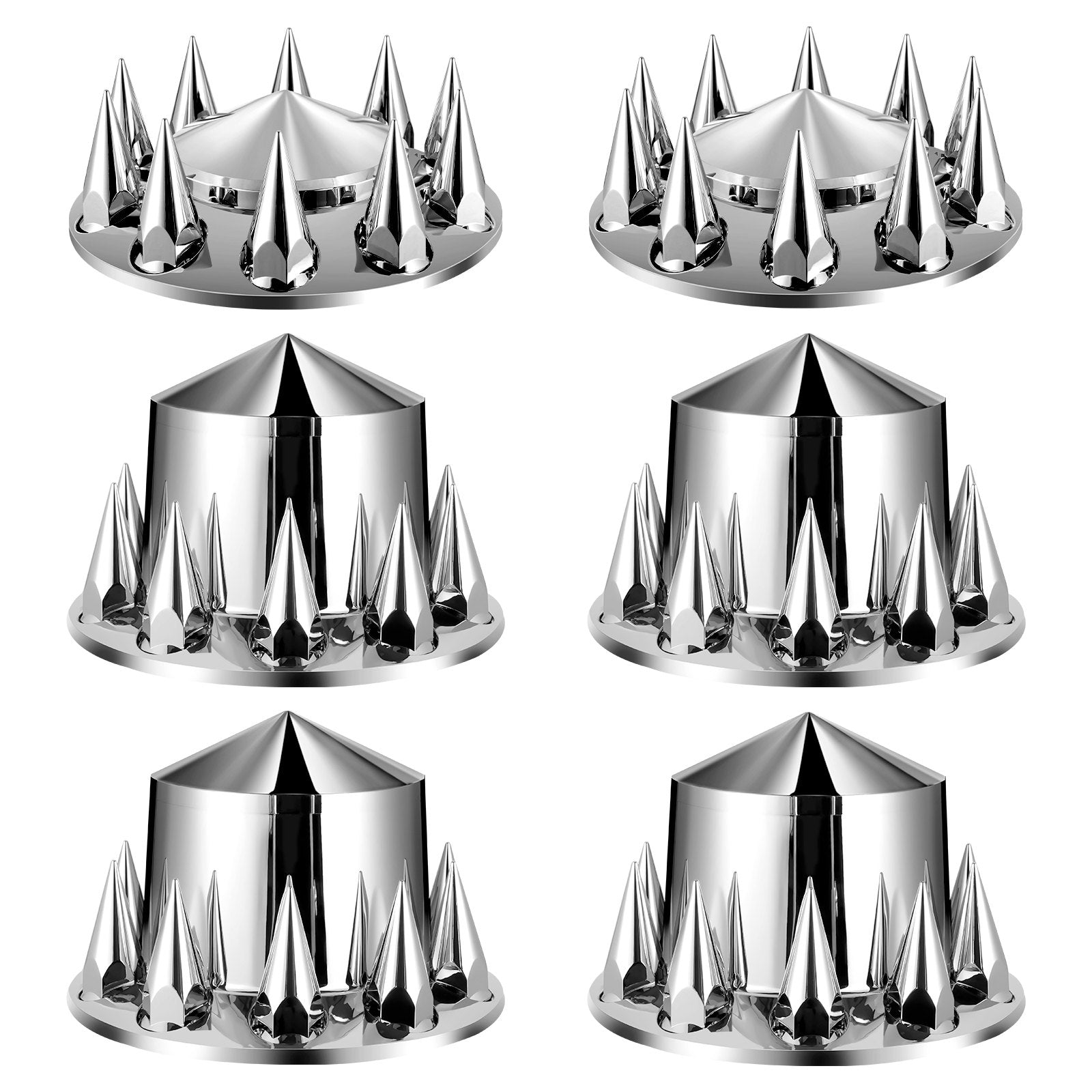 Automotive Decor: VEVOR Rear&Front Axle Cover Combo Kit ABS Lug Nut Covers with Nut Cover Tools