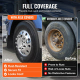 Automotive Decor: VEVOR Front Axle Cover Combo Kit ABS Lug Nut Covers with Nut Cover Tools
