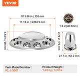 Automotive Decor: VEVOR Front Axle Cover Combo Kit ABS Lug Nut Covers with Nut Cover Tools