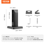 Audio Accessories: VEVOR Glass Clamp, 10 PCS Square Glass Railing Bracket for 0.31 "-0.47 " Tempered Glass, 304 Stainless Steel Glass Mounting Clamp, 0.12” Thick Glass Shelf Bracket for Balcony, Garden, Deck, Stair