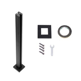Automotive Repair & Speciality Tools: VEVOR Glass Clamp 37.4" H Railing Bracket for 0.39 "-0.47 " Glass Black Black