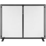 Fire Pits: VEVOR Fireplace Screen 1 Panel with Door, Sturdy Iron Mesh Fireplace Screen, 990(L) x780(H)MM Spark Guard Cover, Simple Installation, Free Standing Fire Fence Grate for Living Room Home Decor Modern