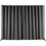 Room Dividers: VEVOR Room Divider, 8 ft x 10 ft (96 x 120inch) Portable Panel Room Divider with Wheels Curtain Divider Stand, Room Divider Privacy Screen for Office, Bedroom, Dining Room, Study, Black