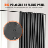 Room Dividers: VEVOR Room Divider, 8 ft x 10 ft (96 x 120inch) Portable Panel Room Divider with Wheels Curtain Divider Stand, Room Divider Privacy Screen for Office, Bedroom, Dining Room, Study, Black