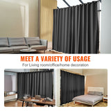 Room Dividers: VEVOR Room Divider, 8 ft x 10 ft (96 x 120inch) Portable Panel Room Divider with Wheels Curtain Divider Stand, Room Divider Privacy Screen for Office, Bedroom, Dining Room, Study, Black