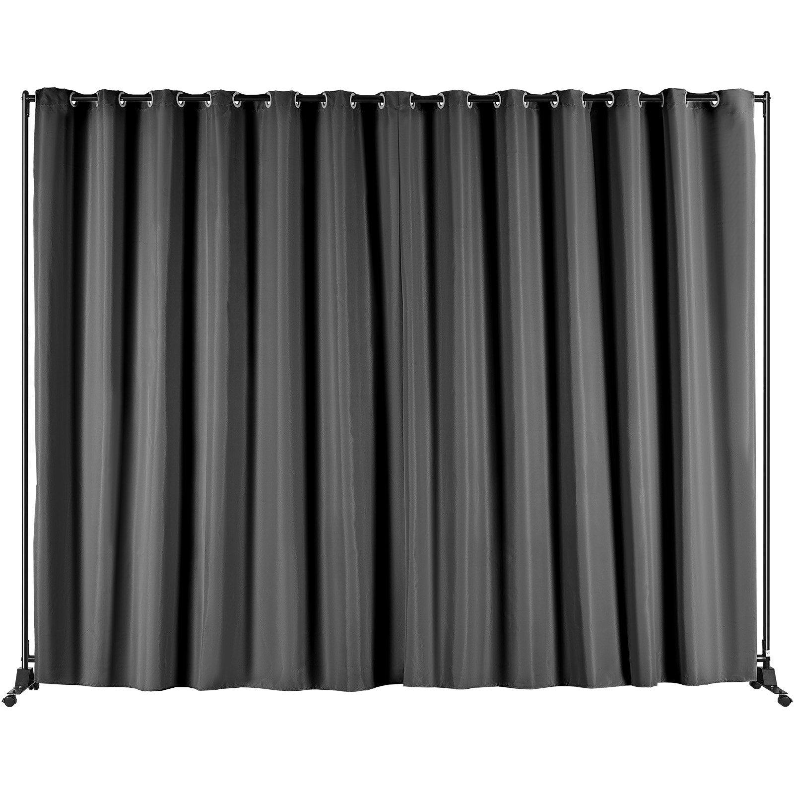 Room Dividers: VEVOR Room Divider, 8 ft x 10 ft (96 x 120inch) Portable Panel Room Divider with Wheels Curtain Divider Stand, Room Divider Privacy Screen for Office, Bedroom, Dining Room, Study, Black