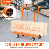 Side Tables: VEVOR Drywall Cart, 3000 LBS Panel Dolly Cart with 45.28" x 21.8" Deck and 5" Swivel Wheels, Heavy-Duty Drywall Sheet Cart, Handling Wall Panel, Sheetrock, Lumber, for Garage, Home, Warehouse