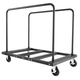 Side Tables: VEVOR Drywall Cart Dolly, 816 kg Load Capacity, Steel Panel Truck Cart with 12.5 mm Swivel Casters, Lumber Drywall Dolly with Tie-Down Strap & 2 Side Handrails for Factory, Warehouse, Garage, Black
