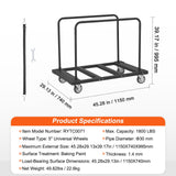 Side Tables: VEVOR Drywall Cart, 1800 LBS Panel Dolly Cart with 45.28" x 29.13" Deck and 5" Swivel Wheels, Heavy-Duty Drywall Sheet Cart, Handling Wall Panel, Sheetrock, Lumber, for Garage, Home, Warehouse