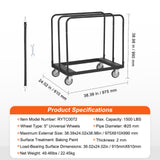 Side Tables: VEVOR Drywall Cart, 1500 LBS Panel Dolly Cart with 36.02" x 24.02" Deck and 5" Swivel Wheels, Heavy-Duty Drywall Sheet Cart, Handling Wall Panel, Sheetrock, Lumber, for Garage, Home, Warehouse