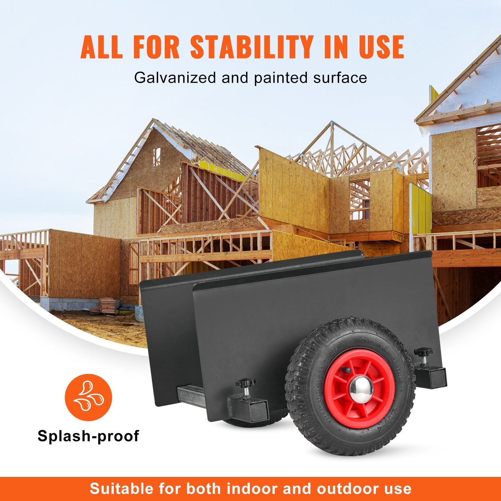 Side Tables: VEVOR Panel Dolly, 600LBS Capacity Slab Dolly, Heavy-duty Drywall Mover with 8" Pneumatic Wheels, Adjustable Clamp Panel Cart for Drywall Sheet, Material Handling, All Terrain Moving Cart