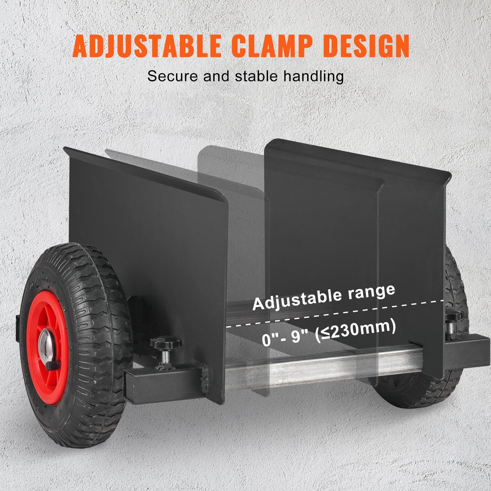 Side Tables: VEVOR Panel Dolly, 600LBS Capacity Slab Dolly, Heavy-duty Drywall Mover with 8" Pneumatic Wheels, Adjustable Clamp Panel Cart for Drywall Sheet, Material Handling, All Terrain Moving Cart