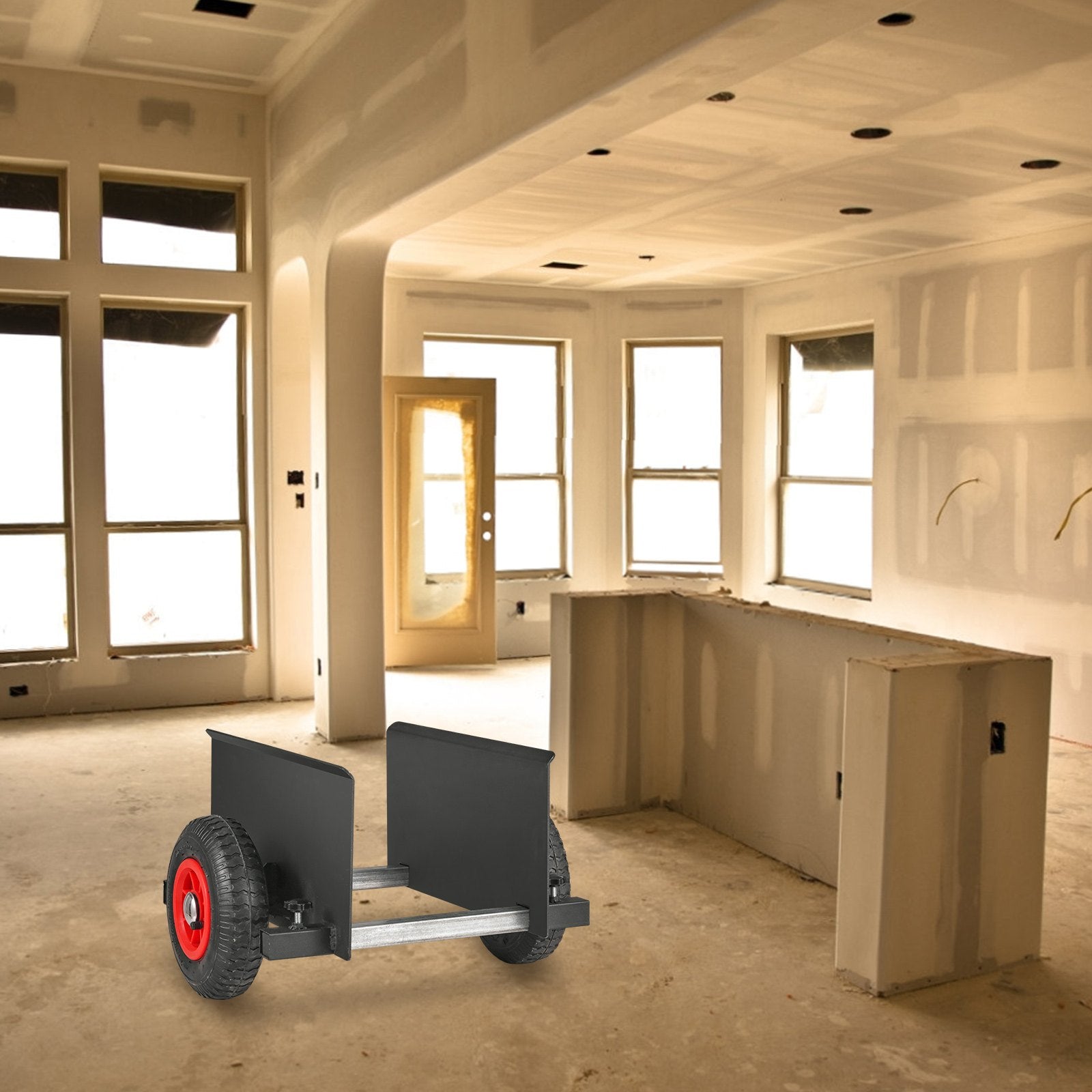 Side Tables: VEVOR Panel Dolly, 600LBS Capacity Slab Dolly, Heavy-duty Drywall Mover with 8" Pneumatic Wheels, Adjustable Clamp Panel Cart for Drywall Sheet, Material Handling, All Terrain Moving Cart