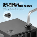 Laundry Baskets: VEVOR Glass Clamp, 40 PCS Square Glass Railing Bracket for 0.31 "-0.47 " Tempered Glass, 304 Stainless Steel Glass Mounting Clamp, Glass Shelf Bracket for Balcony, Garden, Deck, Stair, Black